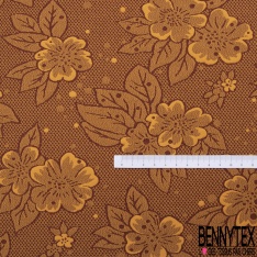 Polyamide élasthanne lingerie motif mini trèfle argent ton sur ton vert de Camée