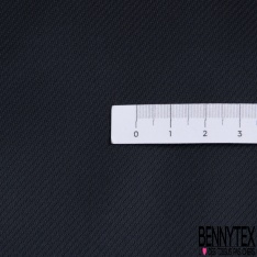 Twill viscose soie lourd satinée uni café noir
