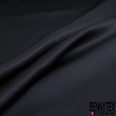 Twill viscose soie lourd satinée uni café noir