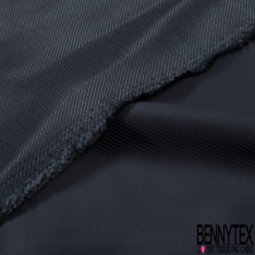 Twill viscose soie lourd satinée uni café noir