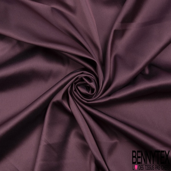 Satin de soie polyamide élasthanne marine