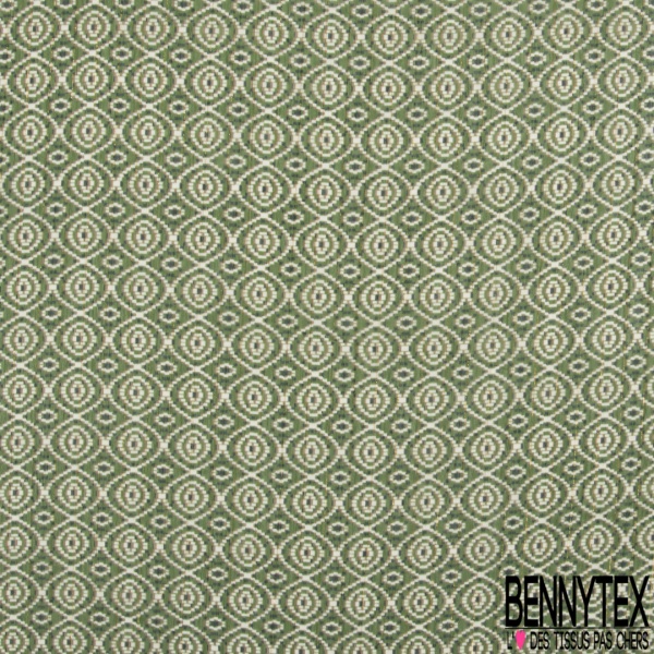 Coupon 3m mousseline crêpon polyester imprimé trio de triangle noir brique ocre blanc rayure verticale lurex