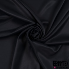 Satin viscose de luxe uni éclipse totale