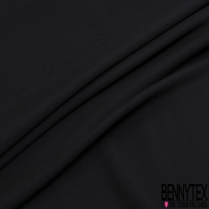 Maille jersey acétate viscose uni charbon
