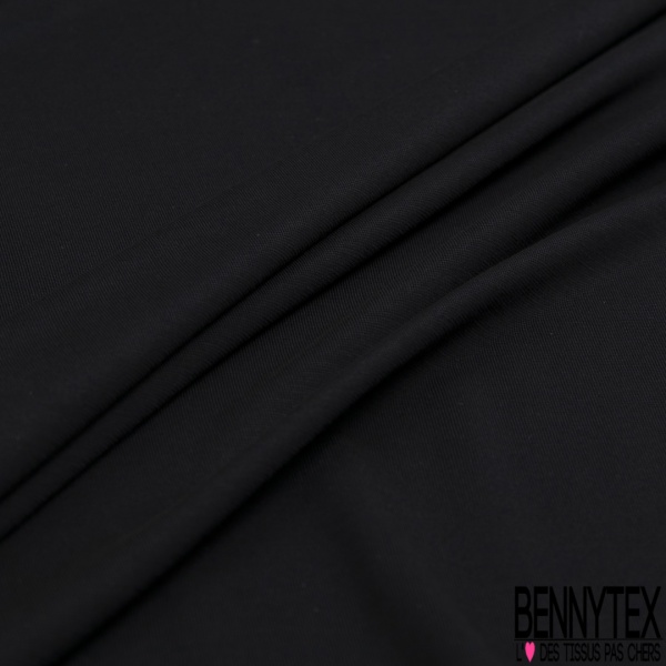 Maille jersey acétate viscose uni charbon