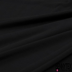 Maille jersey acétate viscose uni charbon