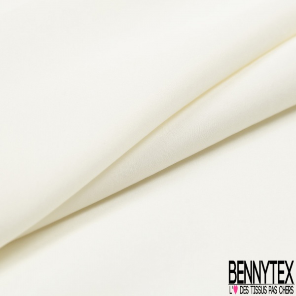 Cupro polyester uni colombe sauvage