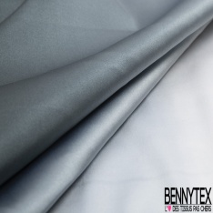 Satin de soie polyamide élasthanne uni corbeau