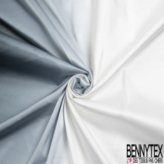 Satin de soie polyamide élasthanne uni corbeau