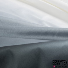 Satin de soie polyamide élasthanne uni corbeau