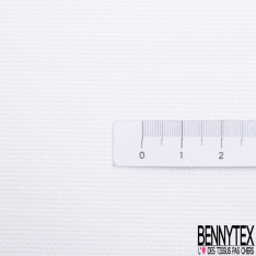 Grain de coton fin uni blanc optique