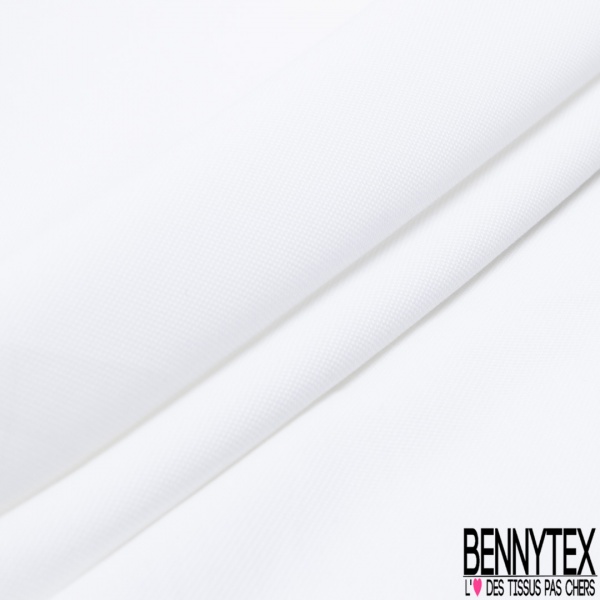 Grain de coton fin uni blanc optique