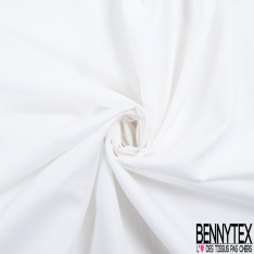 Grain de coton fin uni blanc optique