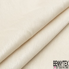 Toile Coton polyester uni alcazar marron