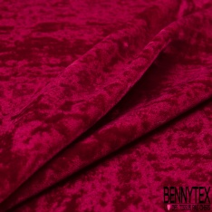 Velours de Soie Froissé Ruban Rouge