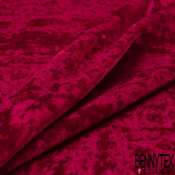 Velours de Soie Froissé Ruban Rouge