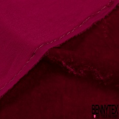 Velours de Soie Froissé Ruban Rouge