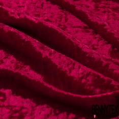 Velours de Soie Froissé Ruban Rouge