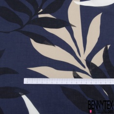 Voile de coton motif losange esprit tie and die noir fond blanc cassé