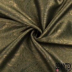 Jacquard viscose polyamide métal motif pied de poule ton sur ton fjord