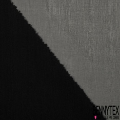 Mousseline de soie georgette uni noir profond