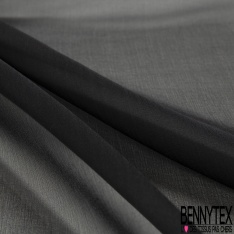 Mousseline de soie georgette uni noir profond