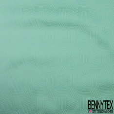 Polyamide élasthanne lingerie motif quadrillage perle blanc aqua fond raisin pétillant