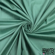 Polyamide élasthanne lingerie motif quadrillage perle blanc aqua fond raisin pétillant