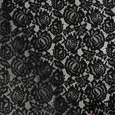 Dentelle Bloquée Coton Blanc Cassé Rayure Fine Rose Fluo