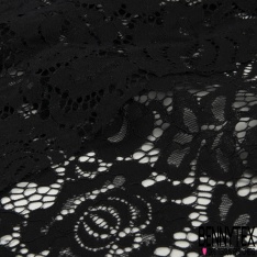 Dentelle Bloquée Coton Blanc Cassé Rayure Fine Rose Fluo