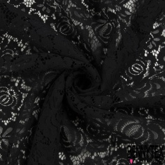 Dentelle Bloquée Coton Blanc Cassé Rayure Fine Rose Fluo