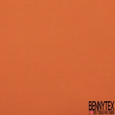 Twill coton soie uni mandarine