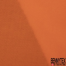 Twill coton soie uni mandarine