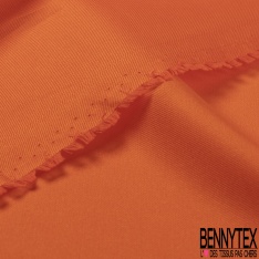 Twill coton soie uni mandarine