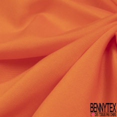 Twill coton soie uni mandarine