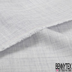 Etamine de laine et soie fluide bleu de ballade petite laize