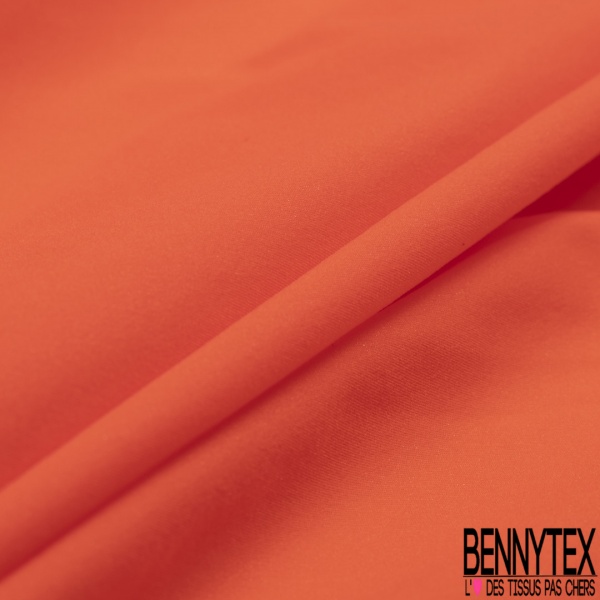 Doublure microfibre lingerie uni rouge mandarin