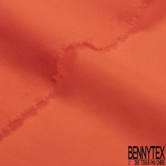 Doublure microfibre lingerie uni rouge mandarin