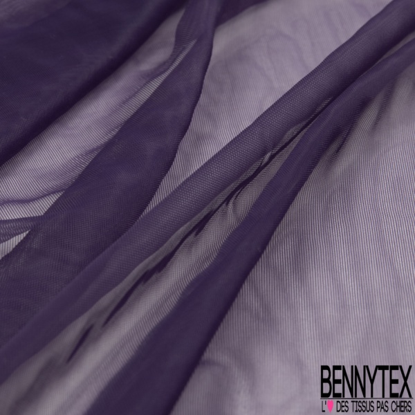 Doublure résille lingerie uni violet parachute