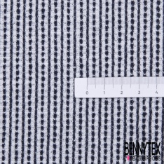 Maille jacquard motif grande tâche chinée noir écru abricot orangé