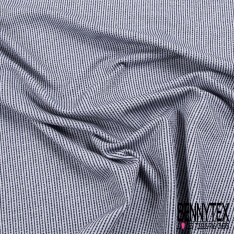 Maille jacquard motif grande tâche chinée noir écru abricot orangé