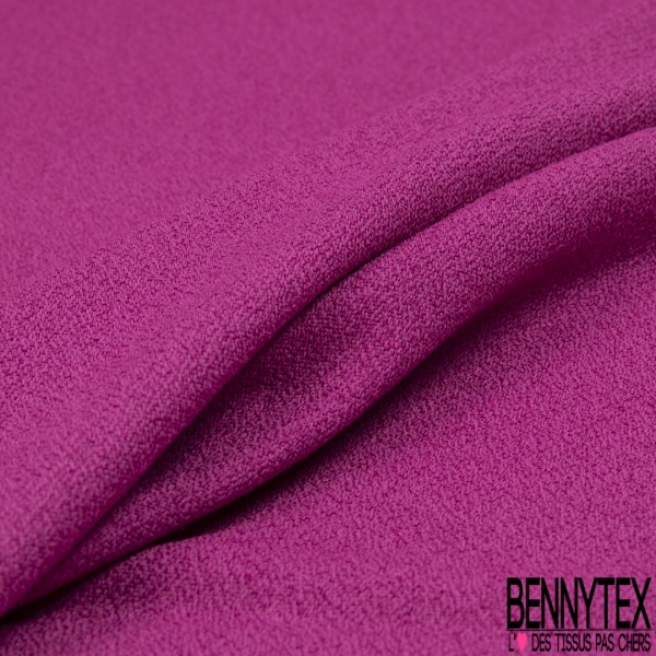 Crêpe soie viscose de luxe uni noir