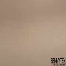 Doublure semi rigide satinée polyester uni noisette givrée