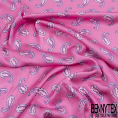 Satin Viscose imprimé peau de tigre