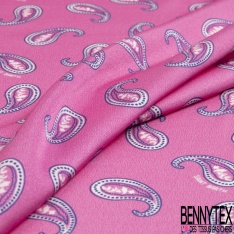 Satin Viscose imprimé peau de tigre