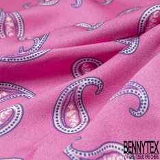 Satin Viscose imprimé peau de tigre
