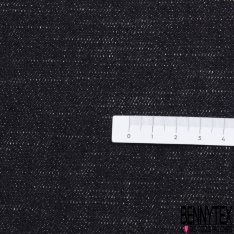 Denim jeans coton élasthanne réversible imprimé cachemire recto uni bleu brut verso