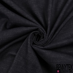 Denim jeans coton élasthanne réversible imprimé cachemire recto uni bleu brut verso