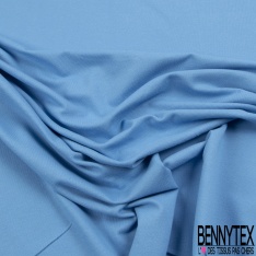 Jersey coton piqué fin uni blanc optique grande laize