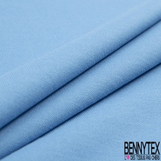 Jersey coton piqué fin uni blanc optique grande laize